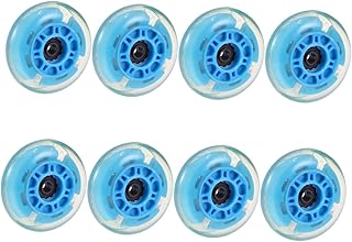 BESPORTBLE Acessórios De Skate Rodas De Skate 8 Peças Rodas Iluminadas Rodas De Rolo Iluminadas Para Adultos Para Adultos Crianças Roda De Sapato De Skate Brilhante Roda De Energia