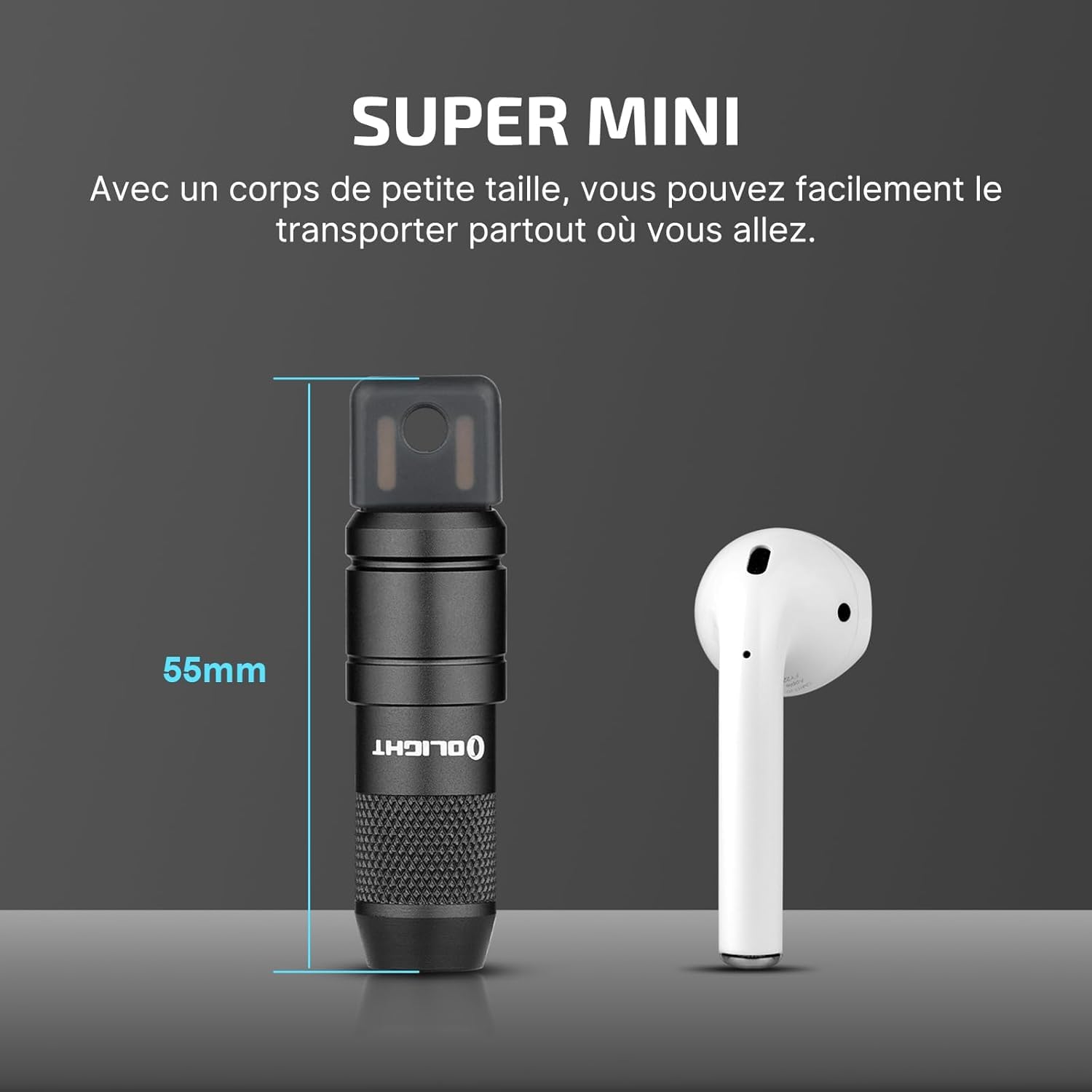 OLIGHT Bundle de Lampe de Poche Ultra Puissante Rechargeable X7R Marauder2 (Jusqu'à 14000 Lumens,800M) + Mini Petite Lampe Torche Porte-Clés I MINI2 USB Magnétique (50 Lumens, 44M) IPX8 Étanche