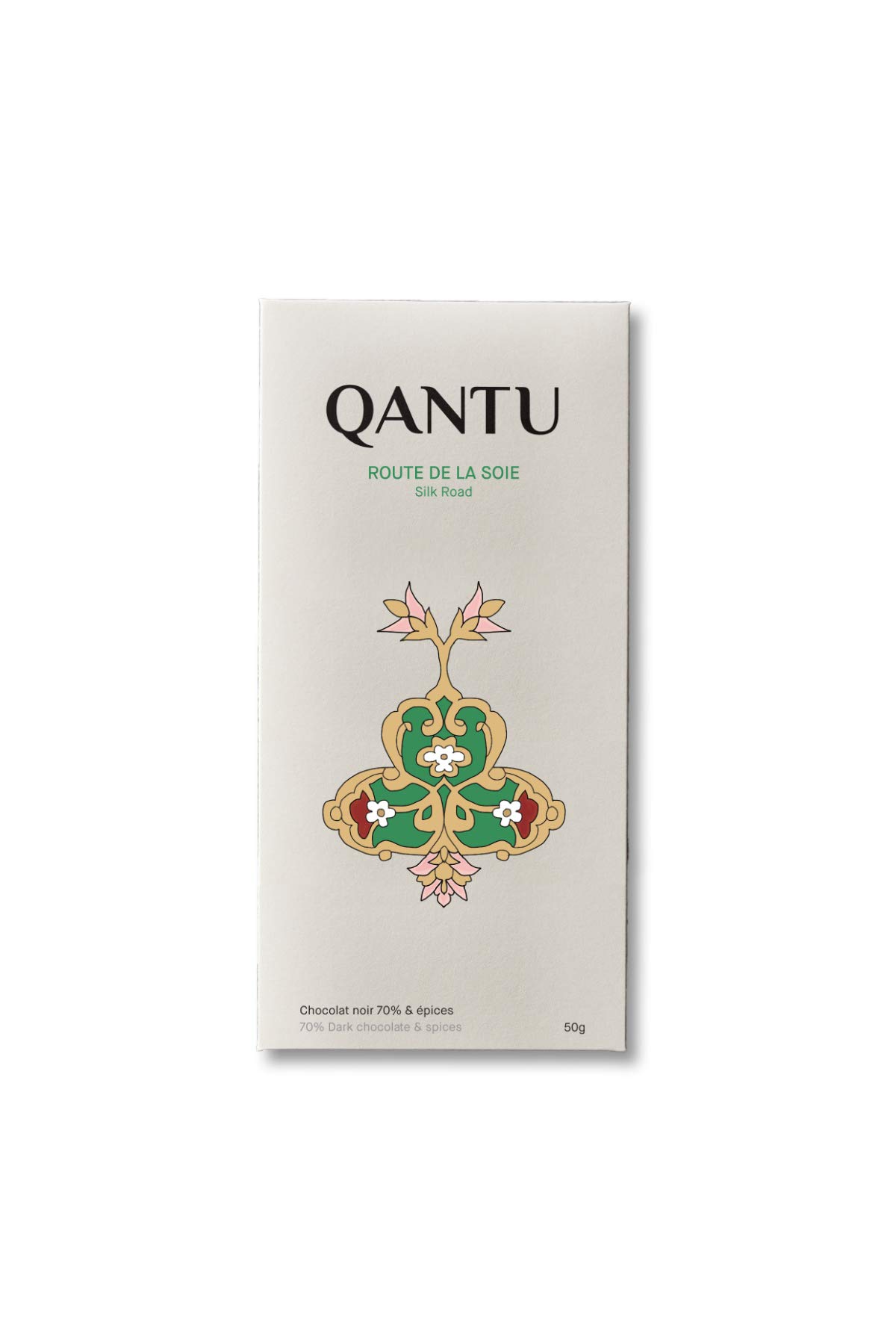 Qantu Silk Road Dark Chocolate Bar, 50 GR