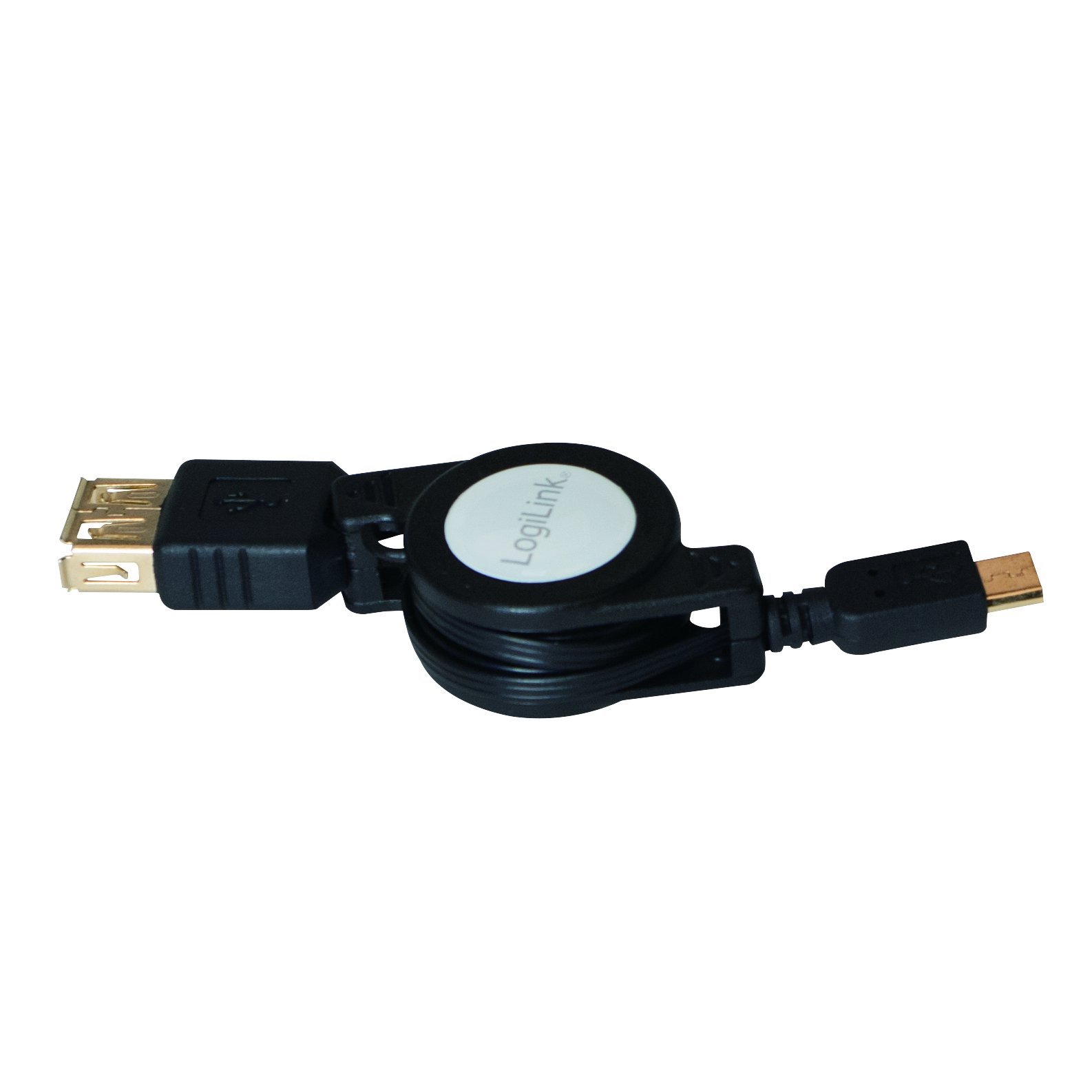 LogiLink Cavo OTG Micro USB 20 Cm - Collegamento Maschio/Femmina Per Smartphone A Penne USB, Mouse E Tastiere - copertina