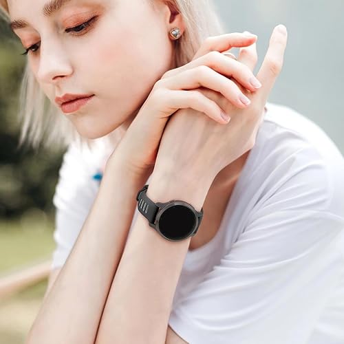 Miniatura 7 de Bolesi Correas de reloj de silicona de 0.709 in, 0.787 in y 0.866 in, compatibles con Garmin Venu 3S2SVivoactive 4SForerunner 265S255S, Forerunner