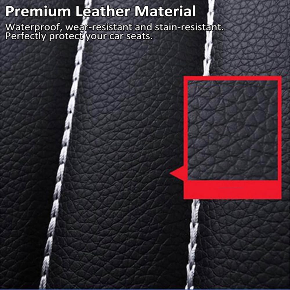 Housse Siege Voiture pour MG3/MG3 Hybrid+ / MG5, 9 Pièces Protection Siège Auto en Cuir PU Imperméables Respirantes Résistantes à l'usure,D