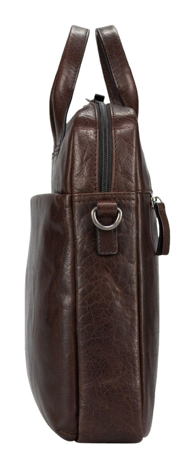 Jost laptop bag borsa da ufficio con scomparto per laptop Glasgow Business Bag 1C Brown marrone scuro