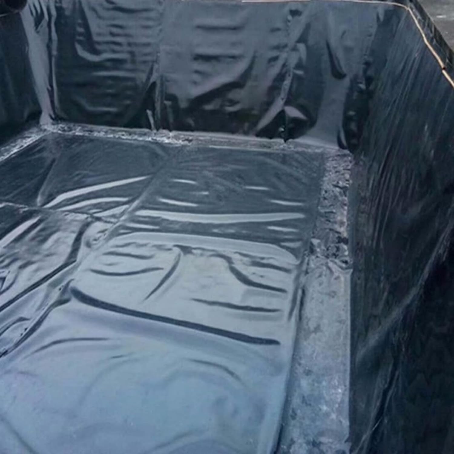 ELLiat Pond Skins, Landscaping Garden Pool Cover Black HDPE Waterproof