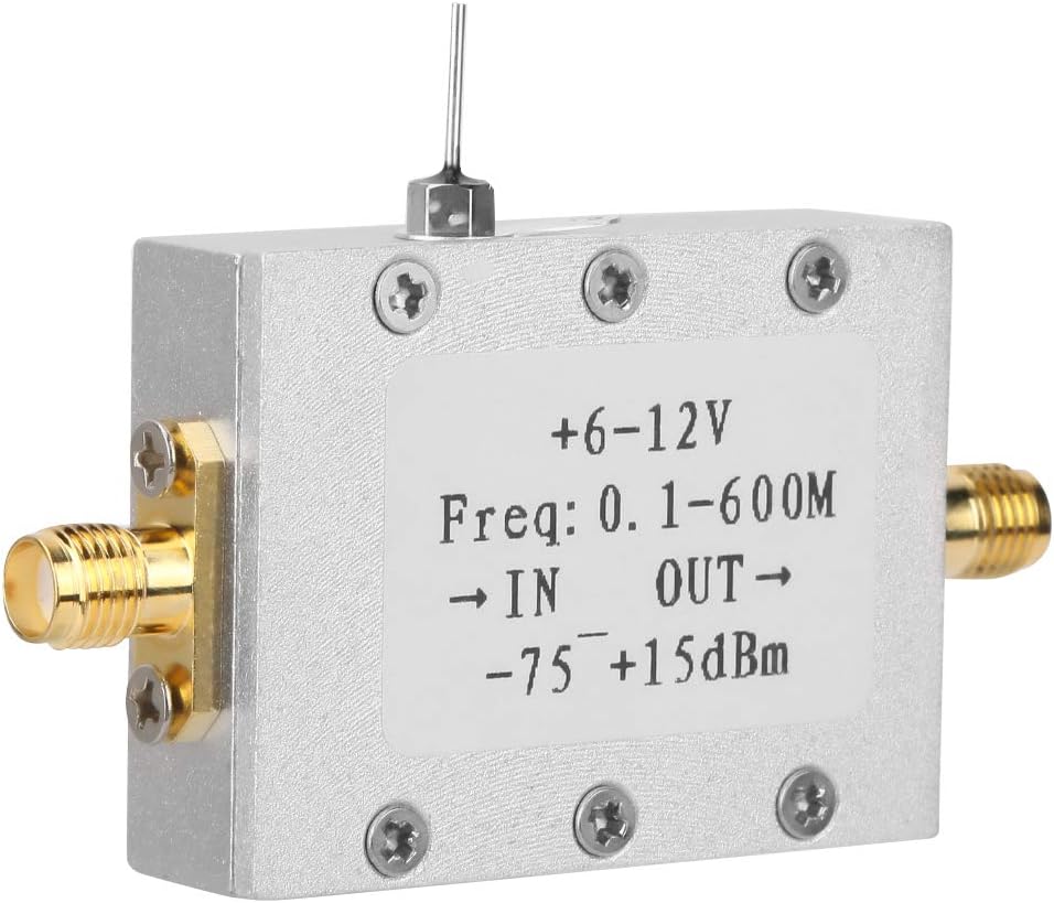 Zerodis AD8307 RF Power Meter, Low Power Consumption, High, Logarithmic Detector Module, 0.1-600M Frequency Range for Signal Level Measurement