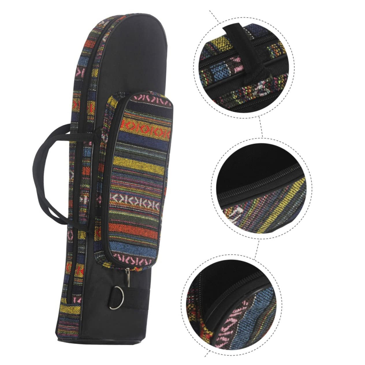 ifundom Bolsa de Almacenamiento para Trompeta Bolsa de Transporte Étnica para Instrumentos Musicales de Oxford para Guardar Trompeta