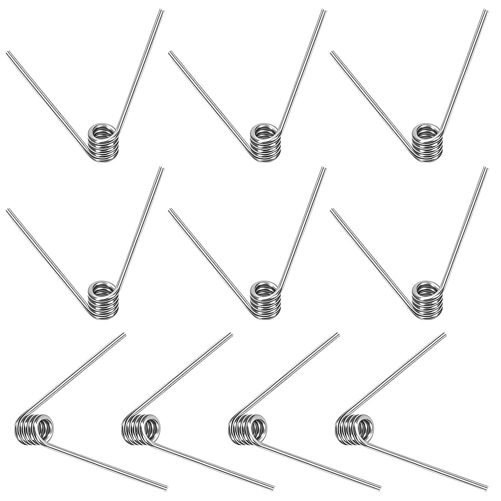 Swpeet 45Pcs 15 Sizes 45/90/120 Degree Stainless Steel Torsional Springs Assortment Kit, Mechanical Small Torsion Spring for Home Repair Woodworking DIY Project — Amazon image 10