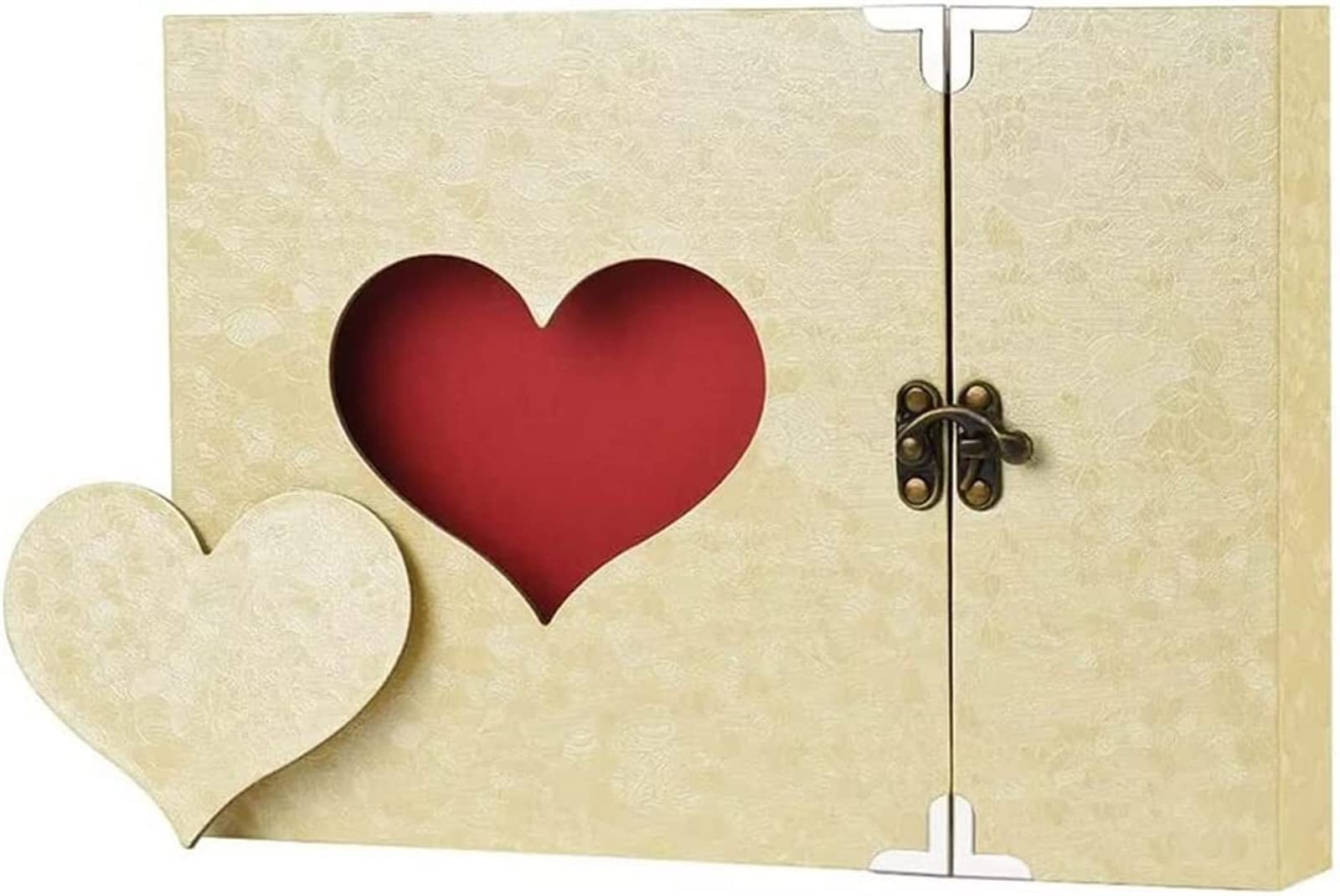Album fotograficzny A4 DIY Scrapbook Vintage Love Heart Czarne strony Rocznica Ślub Scrapbooking Zestawy albumów fotograficznych (kolor: E, rozmiar: 10,6x7,1 cala)