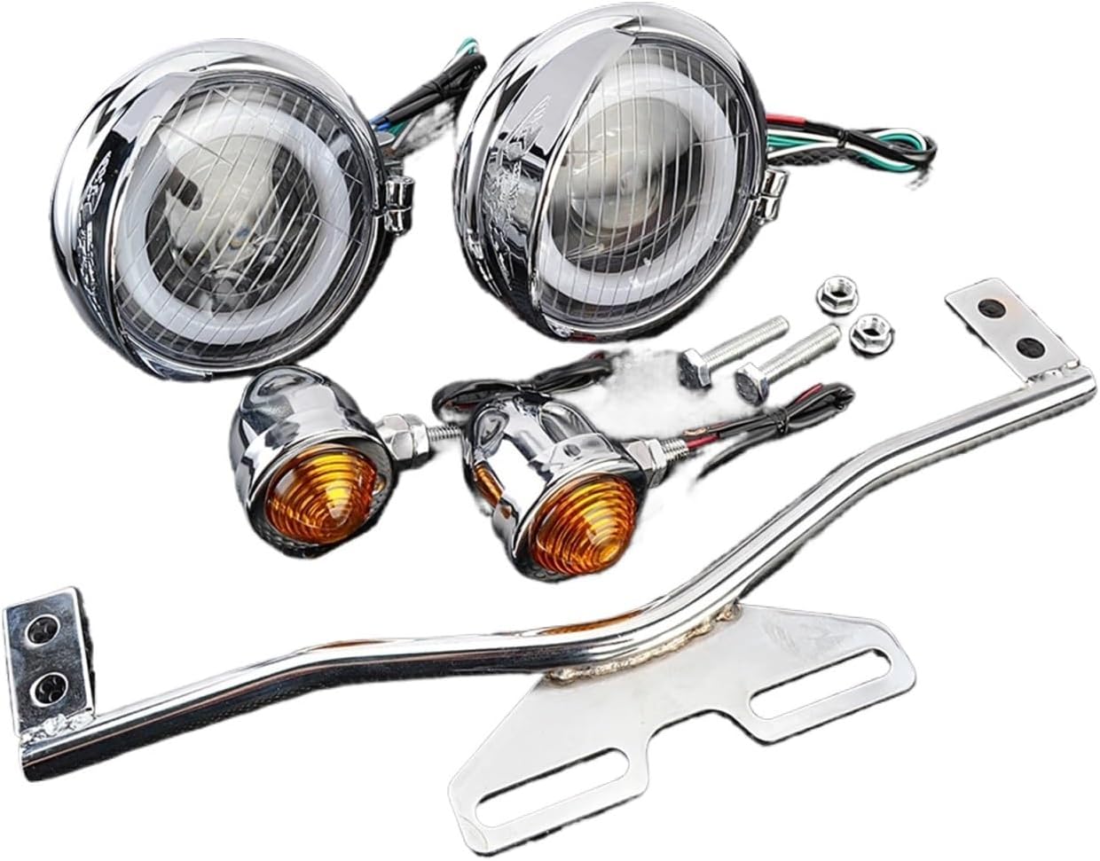 1Set Driving Passing Turn Signal Spot Light Bar Compatible With SUZUK Boulevard Intruder Volusia Marauder VL 700 1400 1500 C90 C50 M95 M90