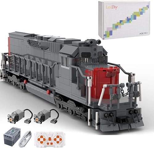 Topoo Juegos de tren con control remoto de vapor dinámico retro locomotora MOC-112383 Express Toy Sets compatibles con Lego City Passenger Train -