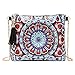 VETPW 5D Mandala Blumen Diamond Pasted Cross-Body Tasche, Diamant Malerei Leder Münze Geldbörse Reißverschluss Handtasche, DIY Diamant Gemälde Unterarmtasche Makeup Schultertasche für Party Travel
