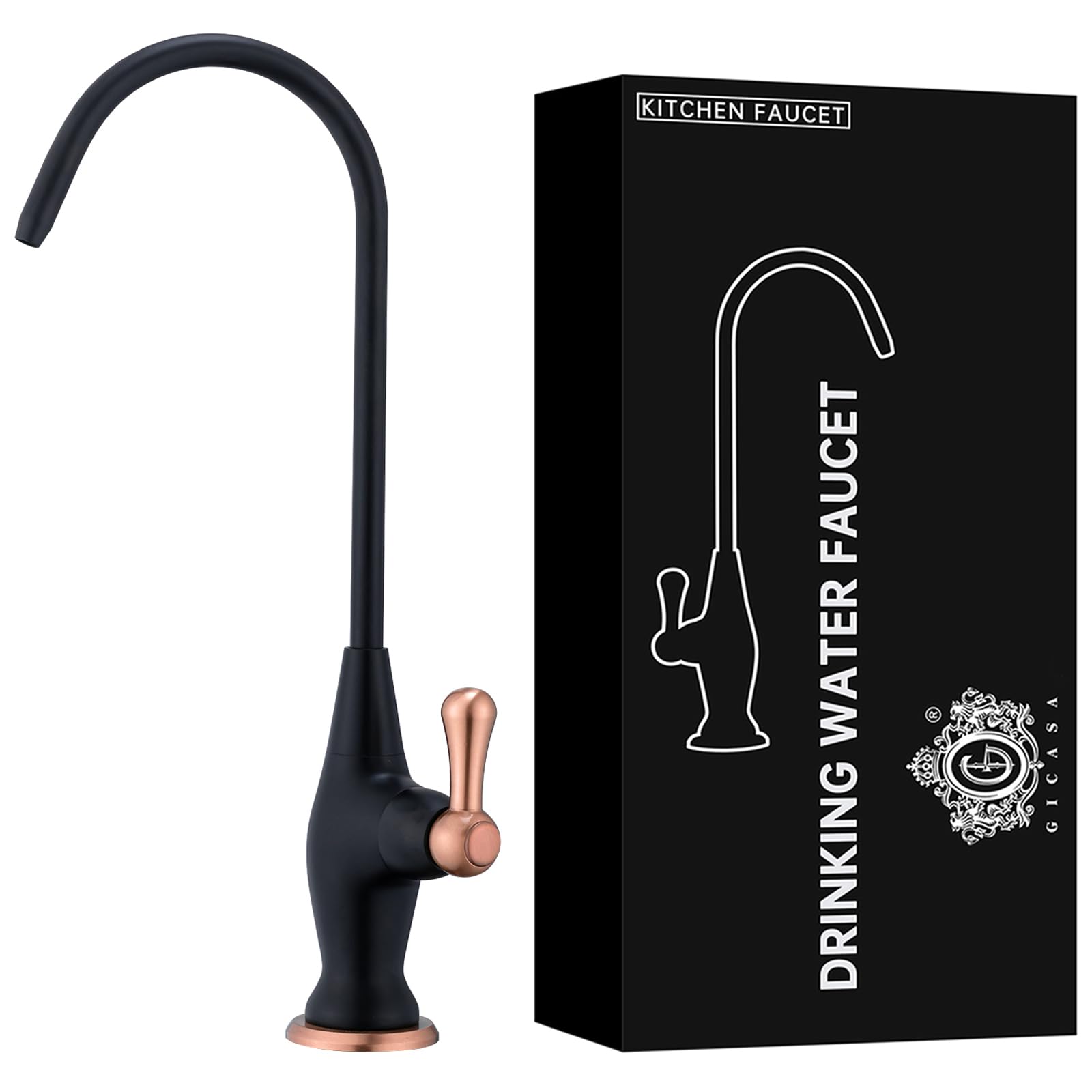 Sink Drinking Water Faucet,Stainless Steel Sink Water Filter System, Suitable for Most Reverse Osmosis or Water Filtration Systems, Reverse Osmosis Faucet for Kitchen Bar
