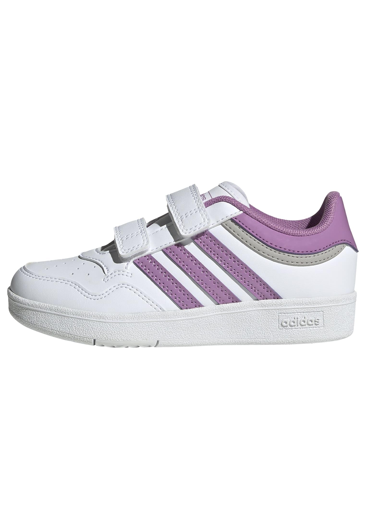 adidas Unisex Kids Hoops 4.0 Shoes, FTWR White/preloved Purple/Grey Two, 13.5 UK Child
