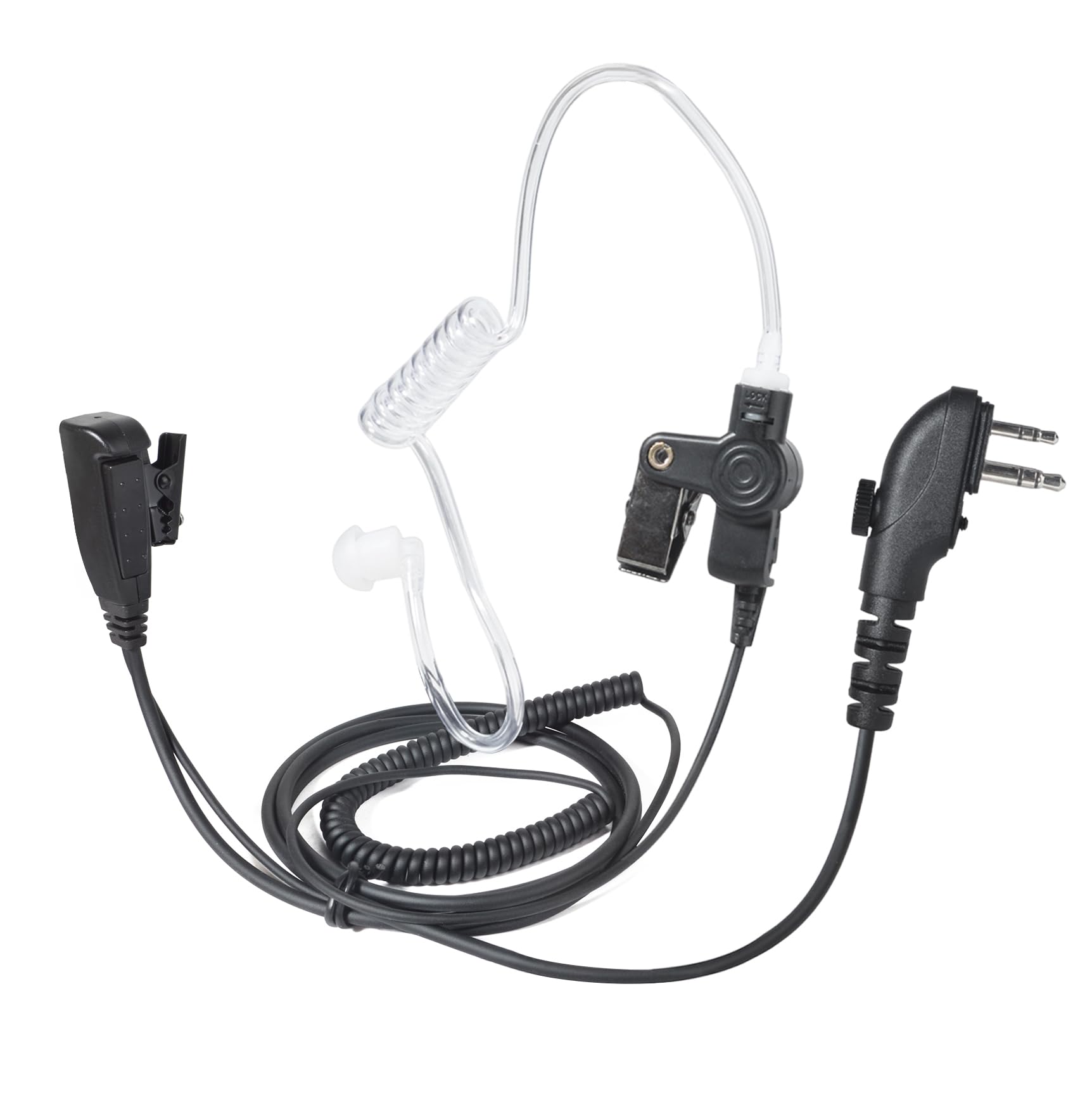HYS Oreillette Écouteurs Radio compatibles avec Hytera HYT HYT210 PD405 PD505 TC-620 Midland Radio G15Pro G18 Talkie Walkie avec Microphone et PTT (H3A)