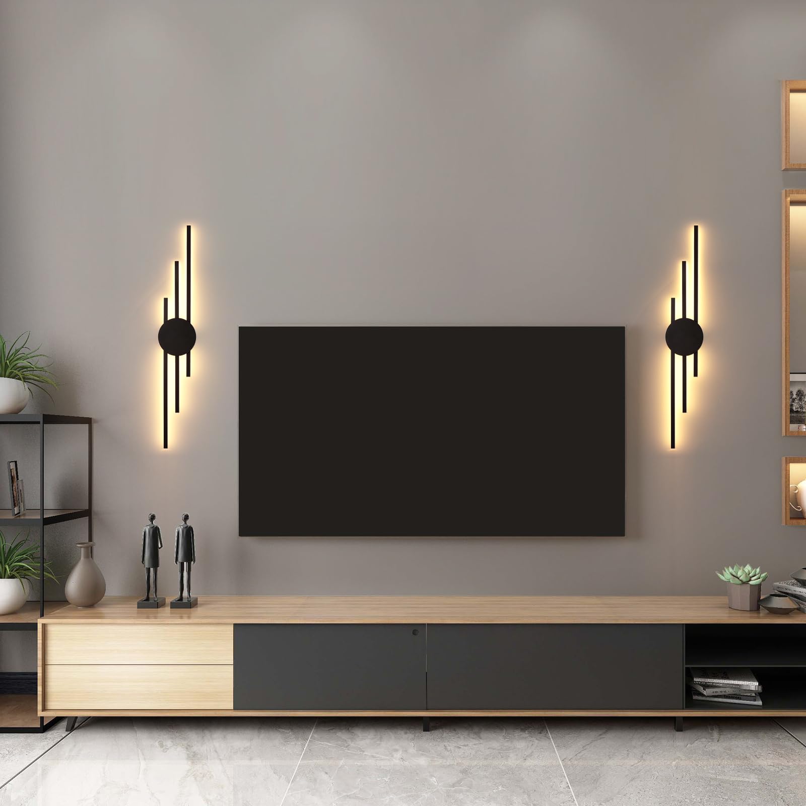 LIGKIN LED Long Strip Wall Lights, 20W 3000K Warm White Modern Simple Aluminum Mounted Indoor Wall Sconces Decoration Light - Image 3