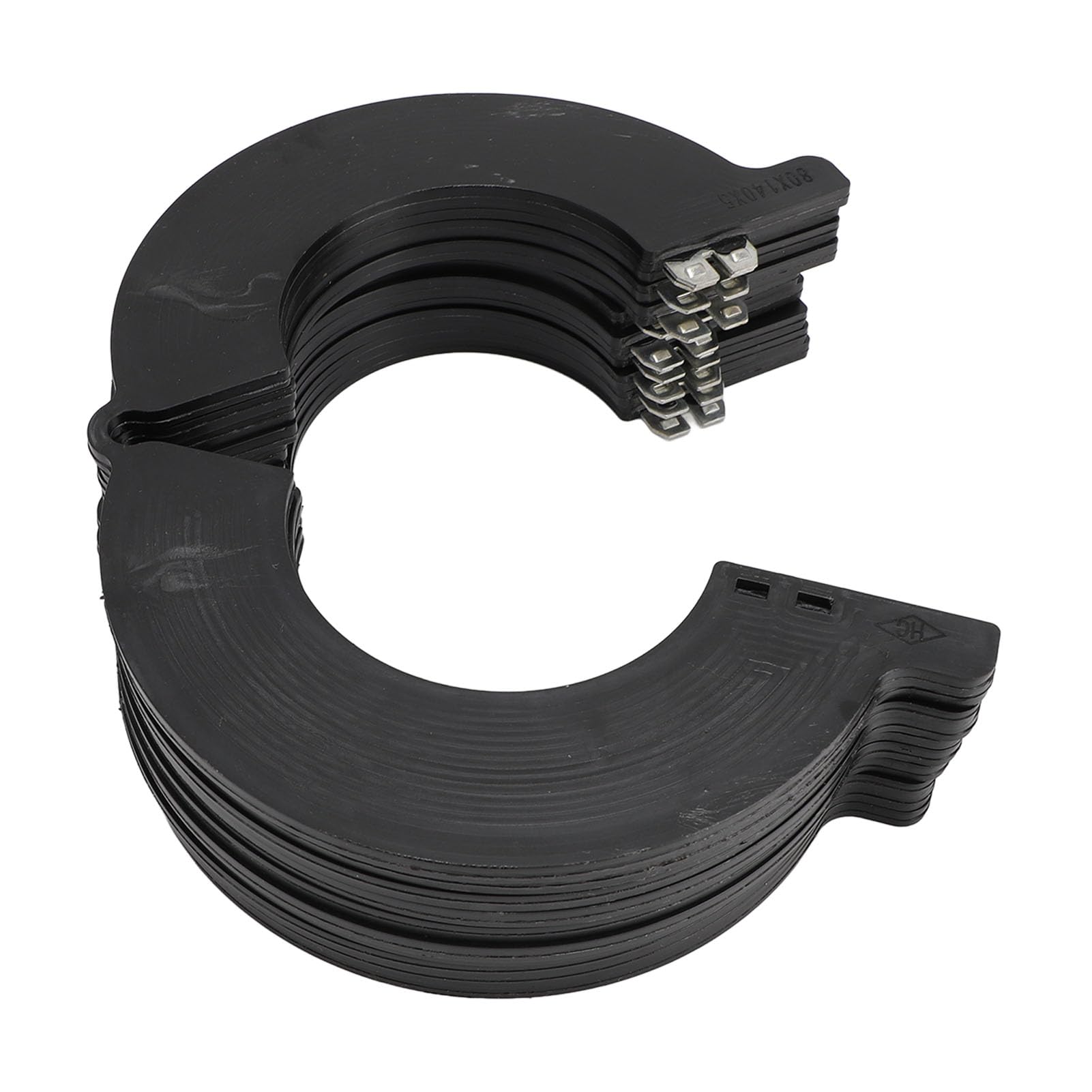 10Pcs 80mm Bucket Pin Shim Kit Increase Greasing Intervals Dust Proof Engineering Plastic Replacement for Bobcat 337 341 435 X335 X337 X341