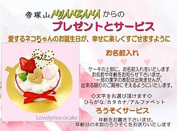 Amazon | 創業20年ワンバナ 猫用お誕生日ケーキ ねこちゃん大喜び