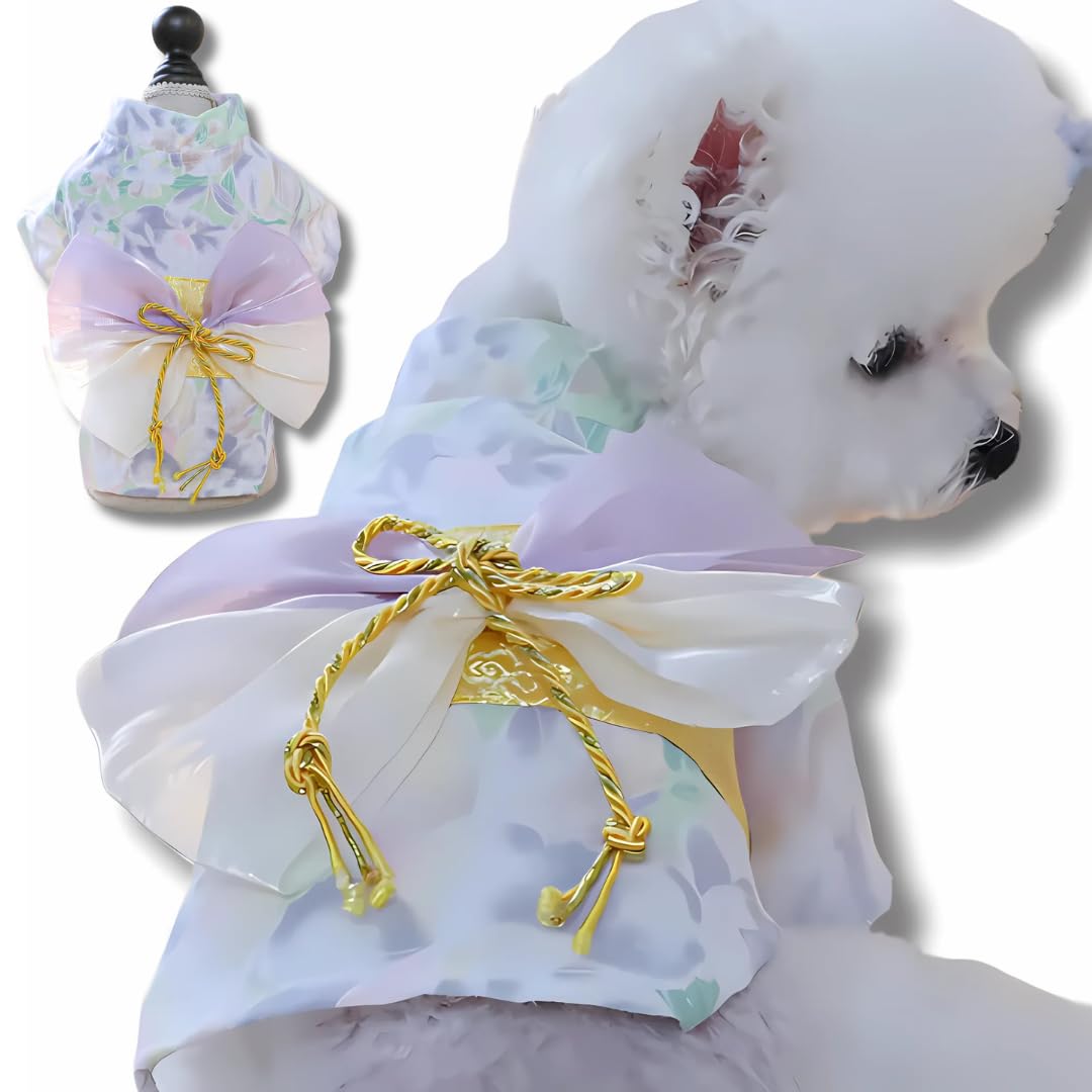 Amazon | [YOMO HOUSE] 犬 浴衣 和服 小型犬 女の子 犬浴衣 夏用