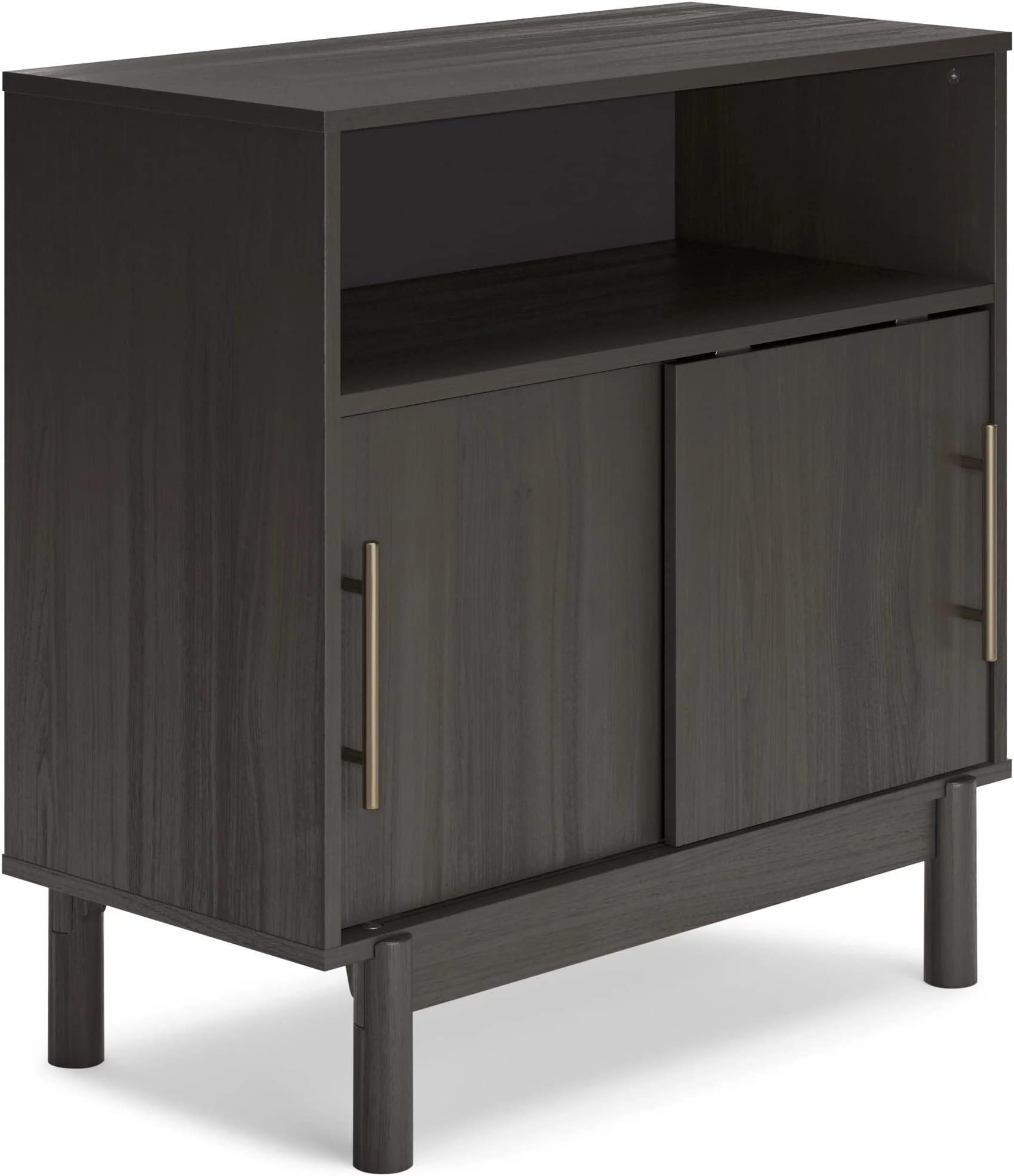 Signature Design by Ashley Brymont Modern 2 Door Accent Cabinet, Grayish Brown