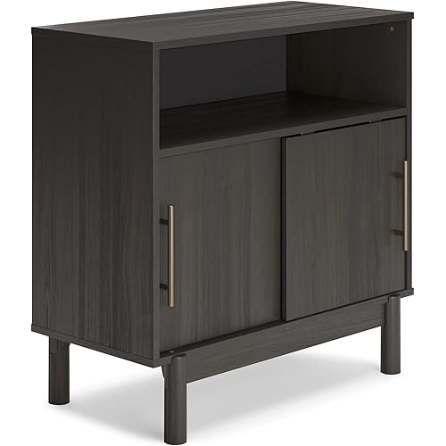 Signature Design by Ashley Brymont Modern 2 Door Accent Cabinet, Grayish Brown