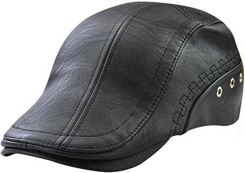 Gorra de cuero para hombre de Newsboy Ivy Gatsby Flat Golf Driving Hunting Hat