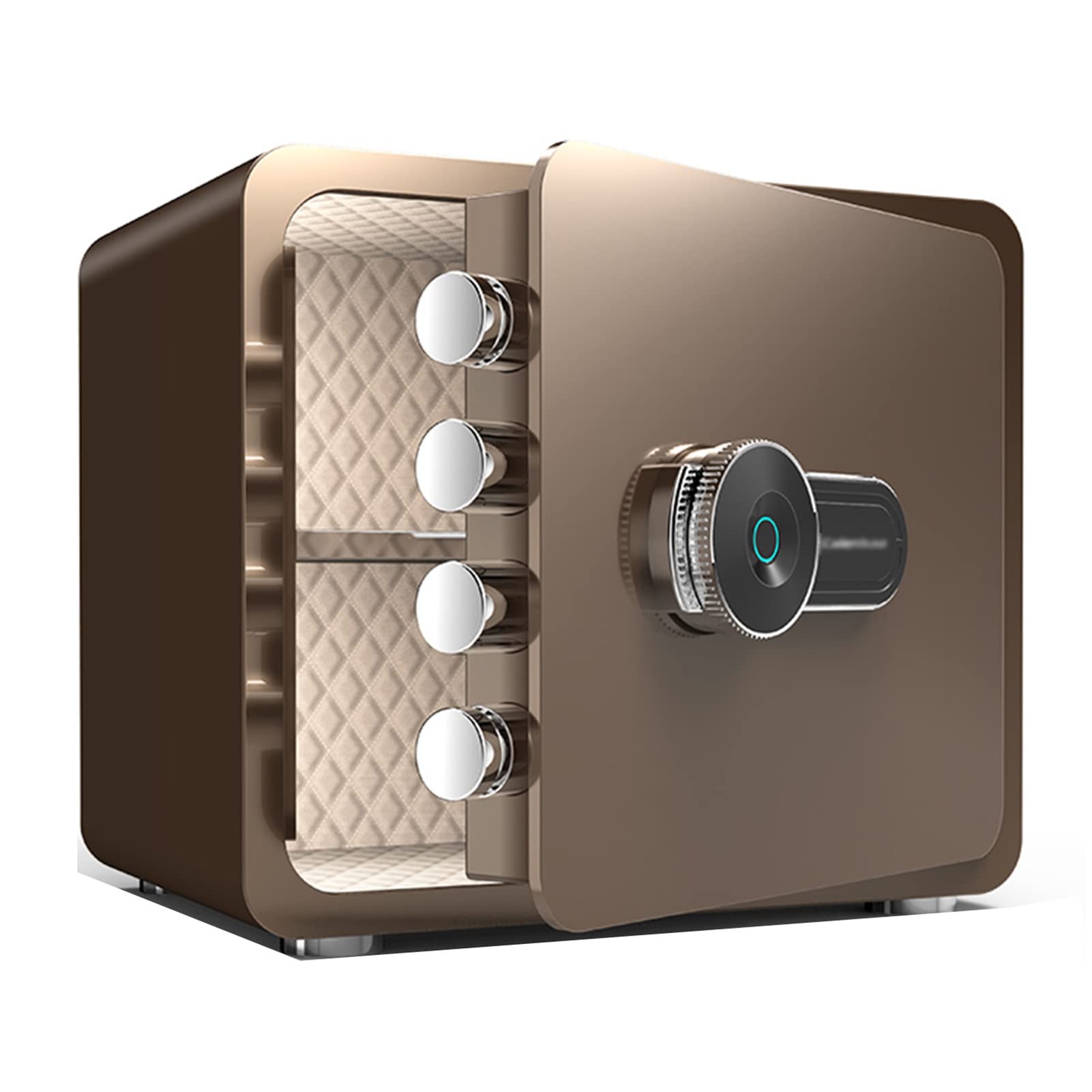XBTGS Cassaforte, cassaforte di sicurezza per impronte digitali, in acciaio con ripiano rimovibile, solida porta a prova di esplosione, per casa, ufficio, hotel, stile 1, stile 1, stile 1