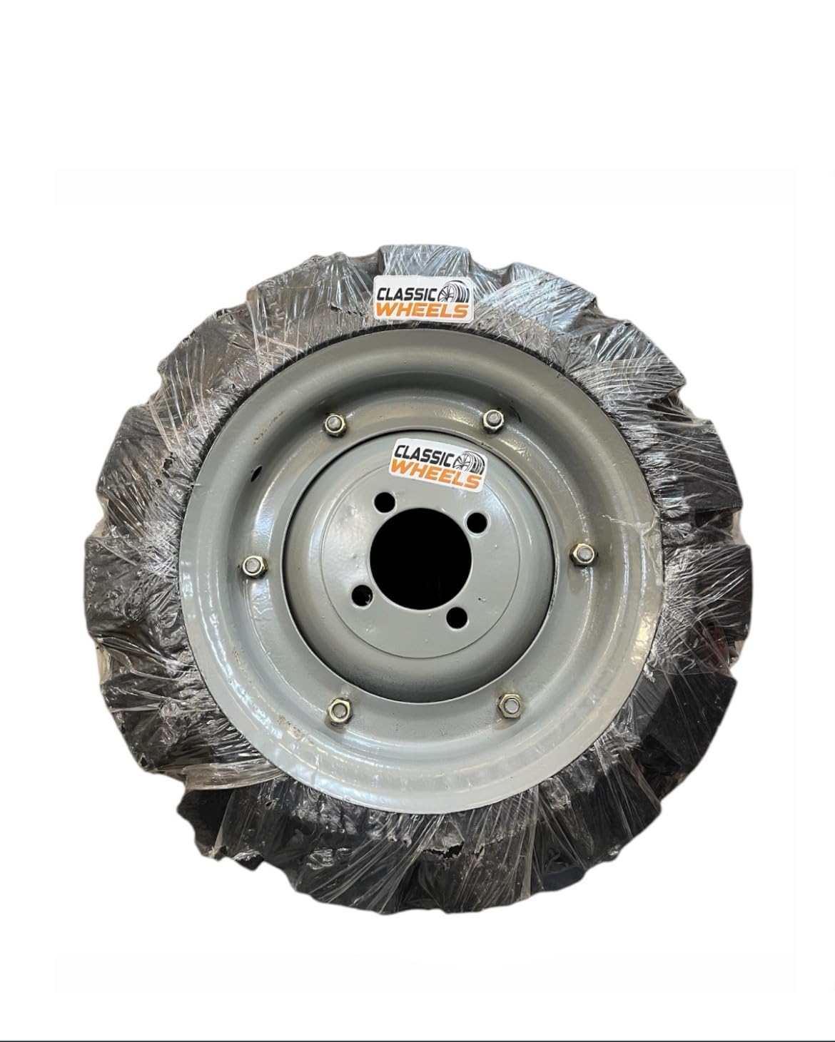 Classic Wheels Heavy Duty Wheelbarrow Tyre with Hub Disc 14×3 | 8 Ply Solid Rubber Wheel | Leak-Proof Wheel for Wheelbarrow & Trolley-image-46