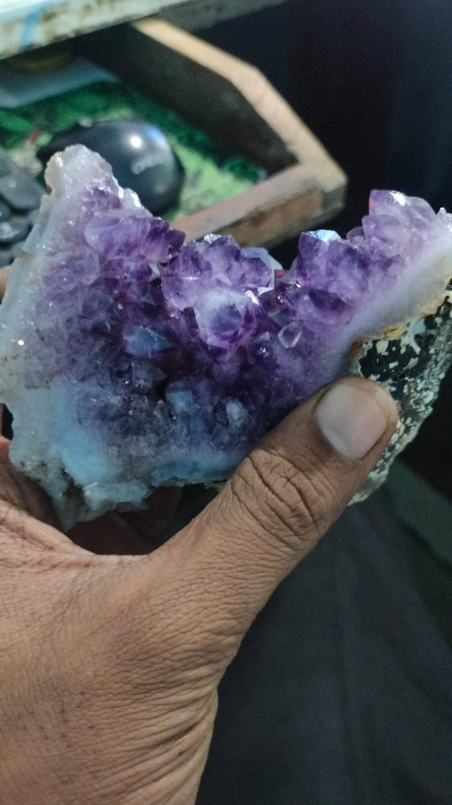 Natural Amethyst Crystal Cluster, Raw Purple Geode Specimen | Purple Amethyst, Healing Crystal, Real Raw Geode, Uruguay Sourced-image-11