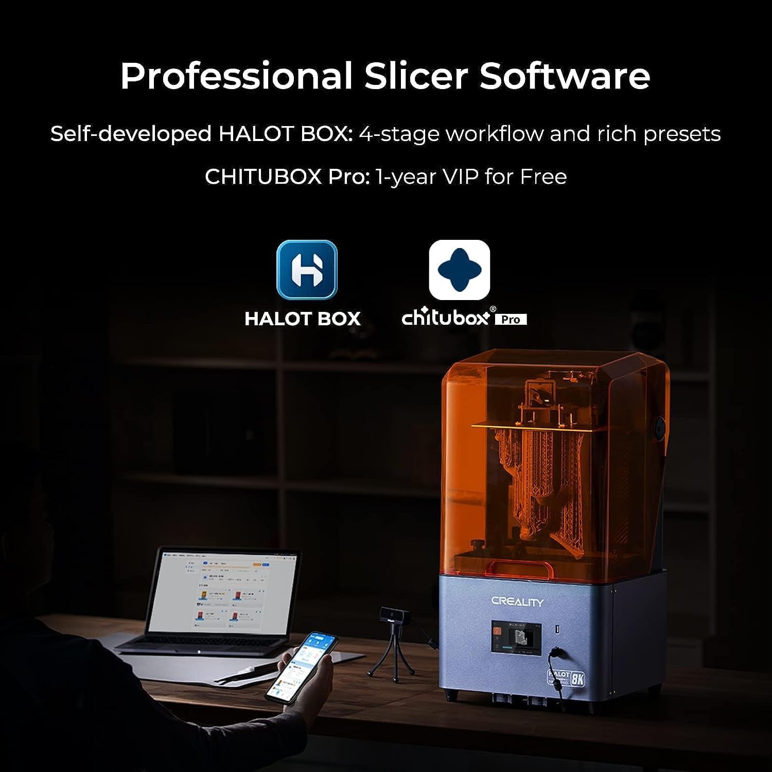 Amazon.com: Creality Halot-Mage Pro Resin 3D Printer, 170 mm/h