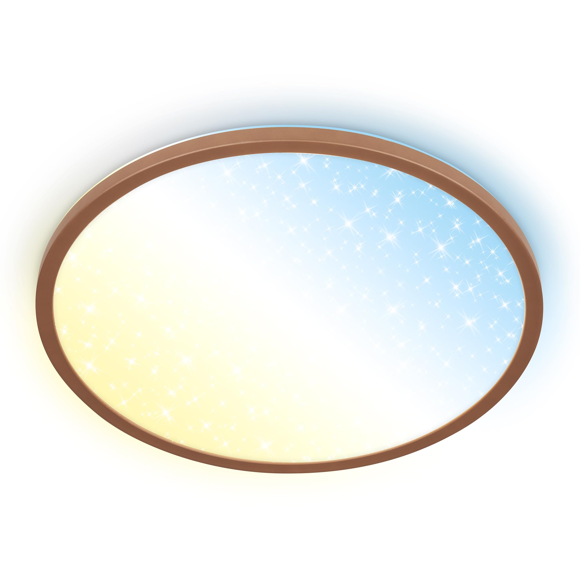 Briloner - LED Panel Light - 37.5cm - Brown - Dimmable