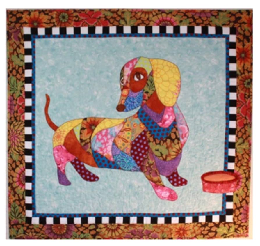 Dagwood Dachshund Dog Animal Fusible Applique Quilt Pattern