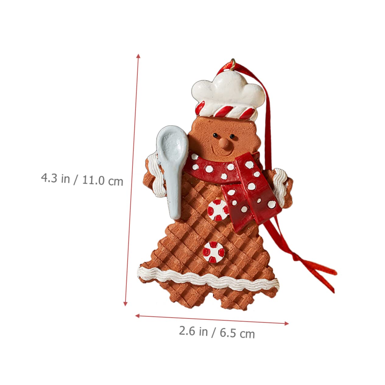 PRETYZOOM 5St Lebkuchenmann Anhänger Christbaum anhänger christbaumanhänger Dekorationen für Zuhause weihnachtliche lebkuchenfiguren Weihnachtsdekoration Weihnachtsbedarf Harz Brown