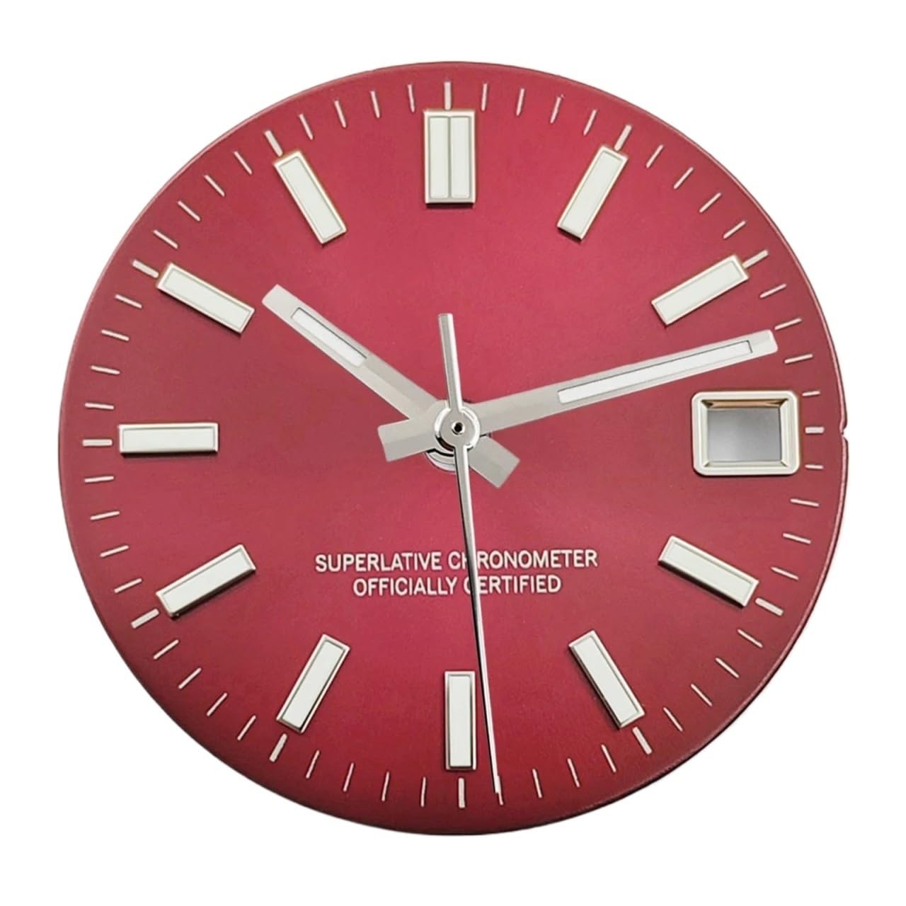 Cadran de montre stérile 29mm NH35 aux aiguilles lumineuses et finitions épurées