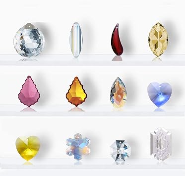 26 Pcs Swarovski Prisms, Crystal Ball, Colorful Prism Pendants, Suncatcher, Feng Shui, Arts and Crafts, Wedding/Home/Office Decoration