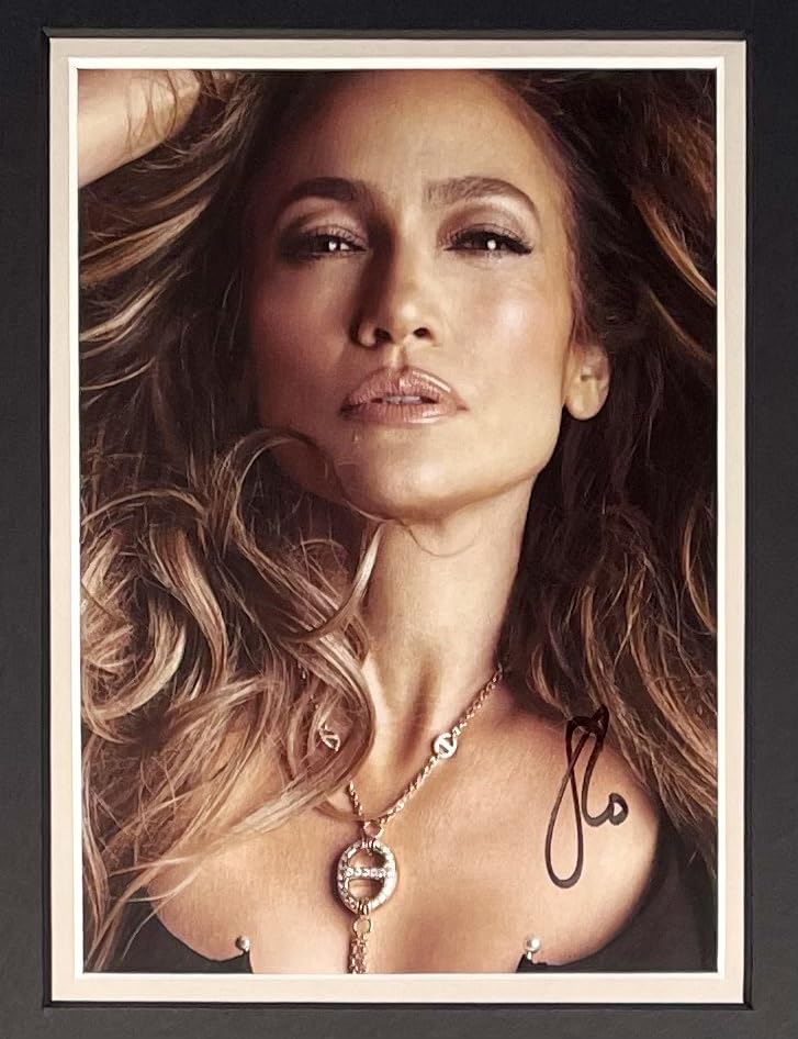 Amazon.com: Jennifer Lopez Signed Photo In Luxury Handmade Wooden