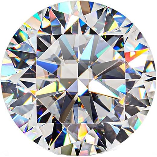 GRA Certified Moissanite Round Diamond VVS1