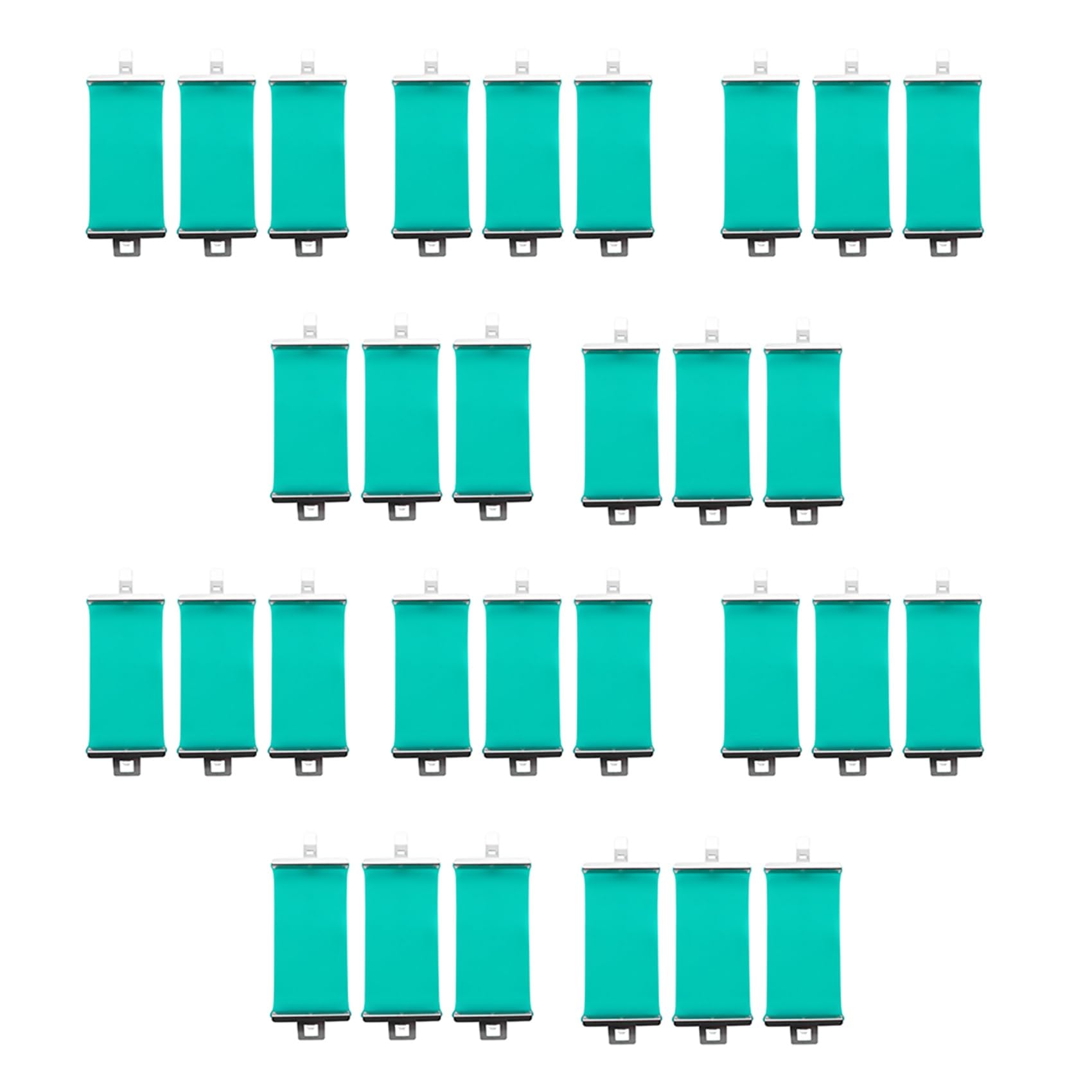 Jnchdghwa Green & Silver 30Pcs 3D Sublimation Printer Silicon Mug Wraps Clamps 11Oz Mug Silicone Mould Fixture Mug