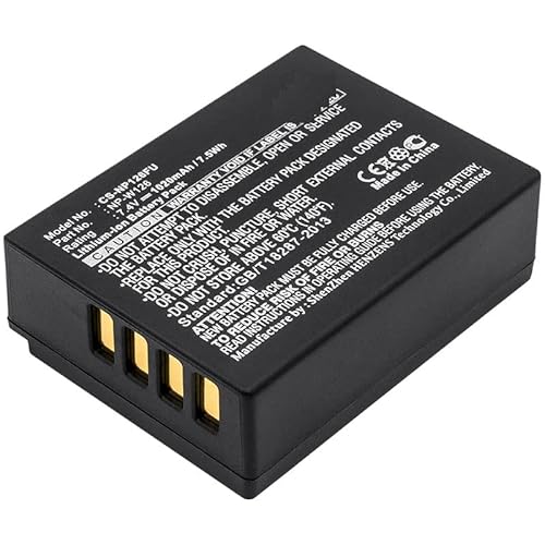 NP-W126 Replacement Battery NP-W126S, 7.4V 1020mAh Li-ion, Compatible with Fujifilm X Series Cameras