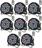 Rechargeable Par Lights 36W RGB Battery Powered, Wireless LED Par Lights DJ Uplights Sound Activated Remote Control for Wedding Events Club Party Church Stage Lighting