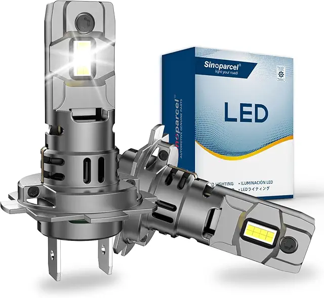 H7 LED Headlight Bulbs - 6500K White, 35W, Universal Fit, Pack of 2