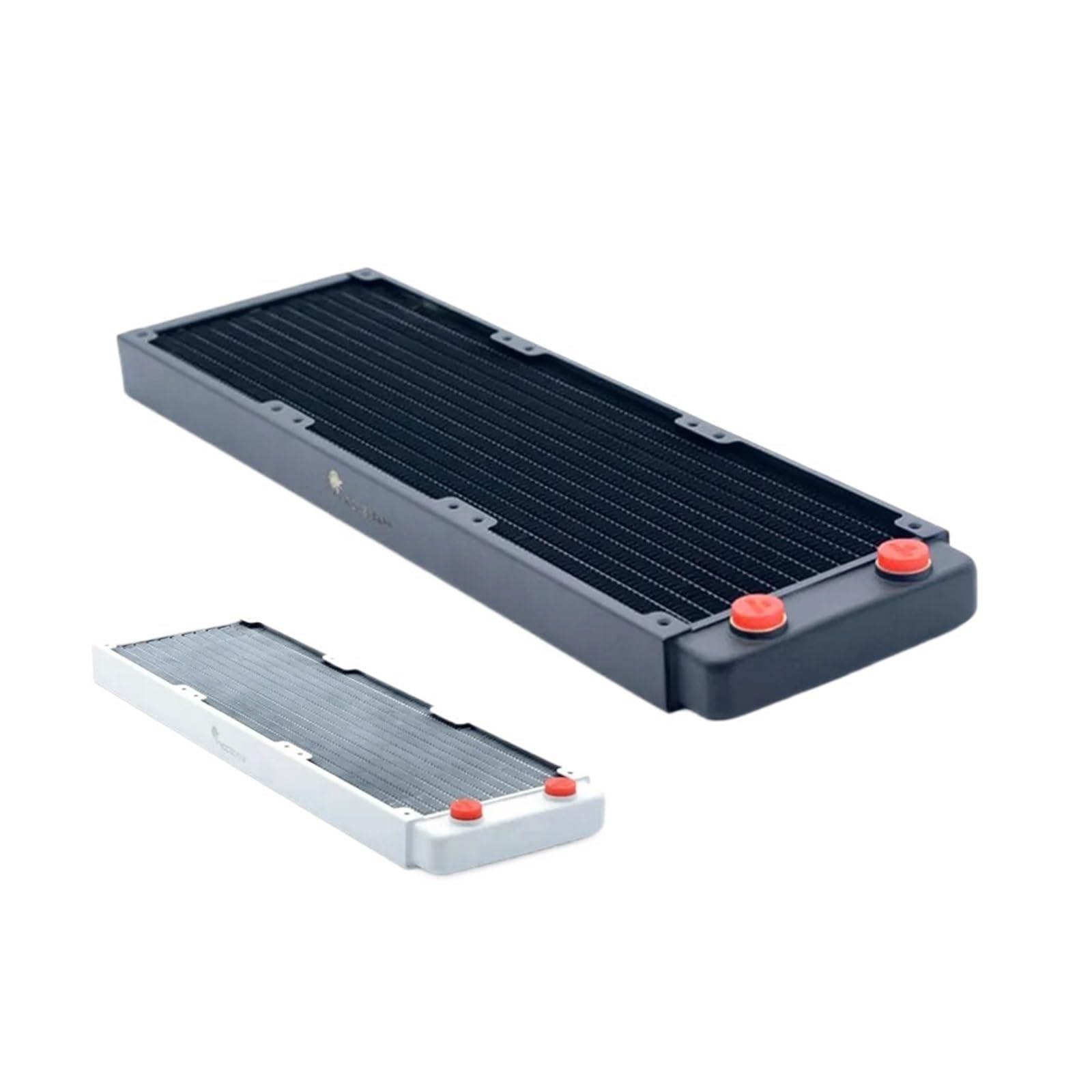 Scambiatore Dissipatore di Calore Radiatore da 360 Mm Rame 2,7 Cm Ventole di Raffreddamento Ad Acqua Bianche con Spessore del Dispositivo di Raffreddamento del Liquido 12 Cm(Noir)