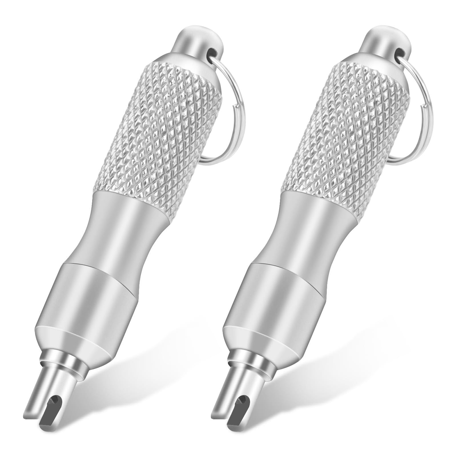 AUYXSSZ 2Pcs Valve Core Removal Tool Easy to Install Stainless Steel Valve Core Remover Tool Suitable for Car Enthusiasts 2Pcs Removal Tire Stainless Steel