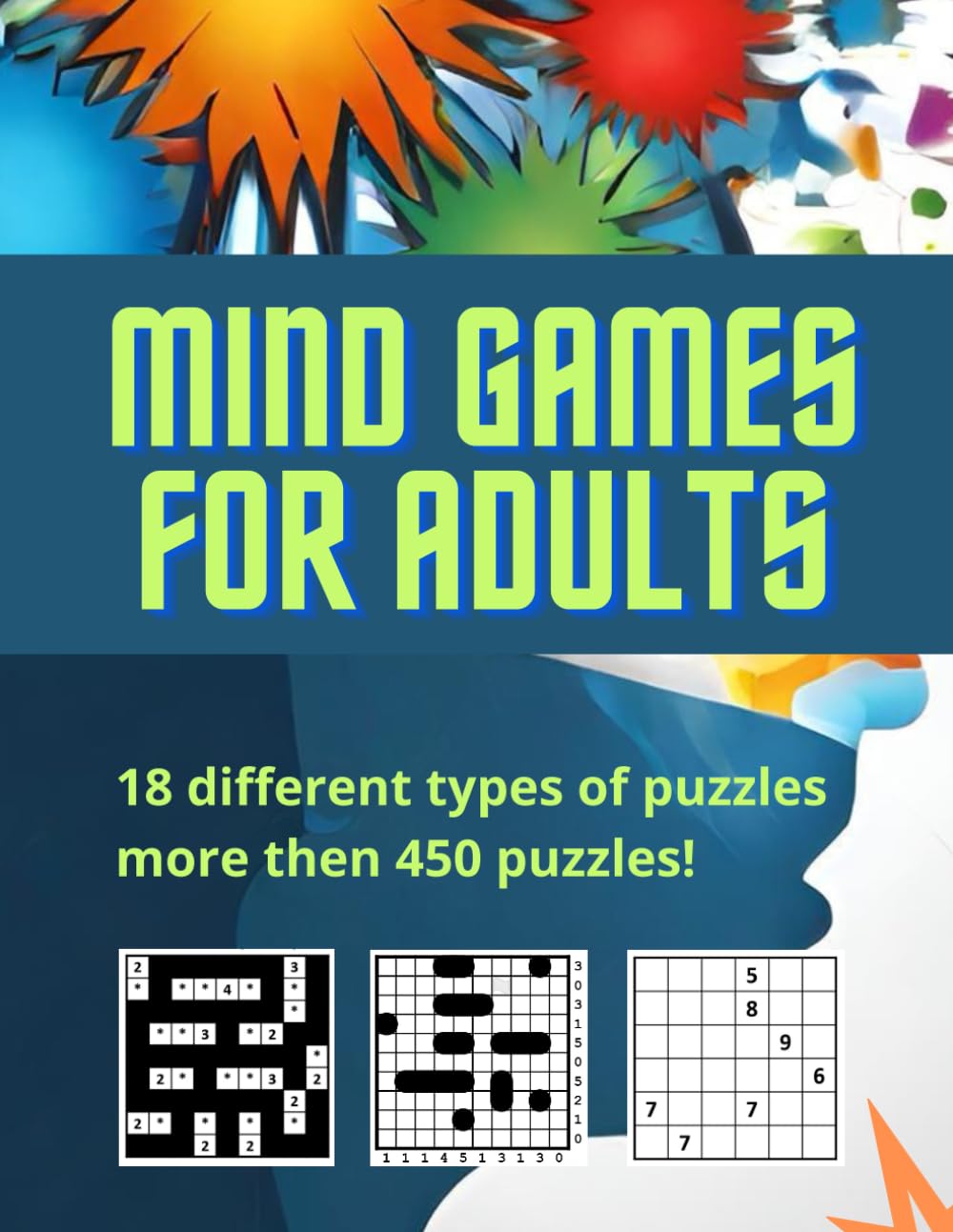 Mind Games For Adults: Variety Stimulating Puzzle Book For Adults