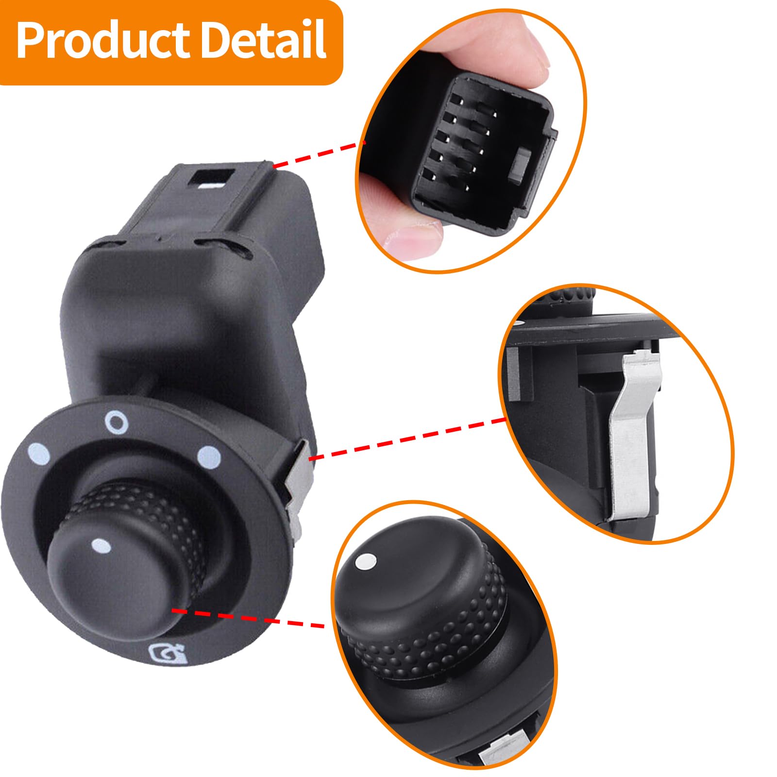 Bouton De Réglage De Puissance électrique Interrupteur De Commande De Rtroviseur Latral 1k0959565h Golf 5 Jetta Mk5 Pessat 68684180