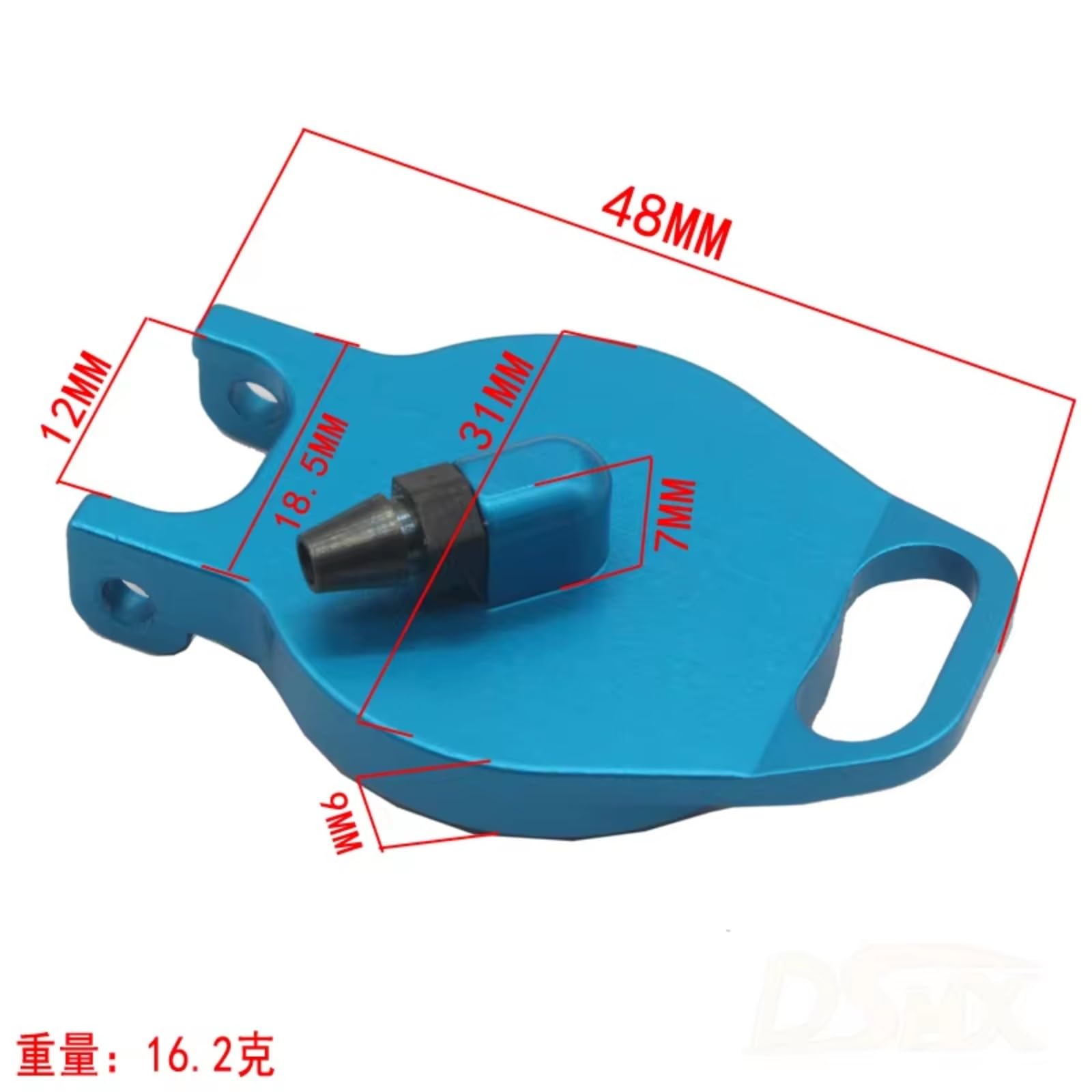 Mejora Coche RC para HSP 102059 122059 02004 94122 94155 94166 94177 94188 1/10 Piezas Aluminio para Mejora Cubierta del Depósito Recambio Modificado(Blue)
