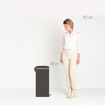 Brabantia Pedal Bin with Plastic Inner Bucket Steel