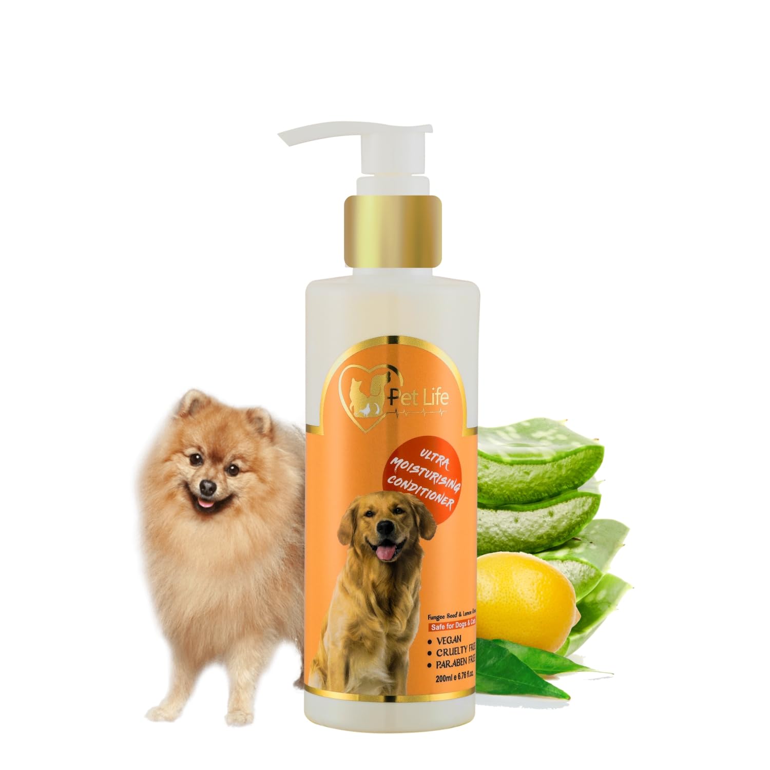 Pet Life Organic Ultra Moisturising Dog Conditioner for Indian Spitz Dog & Puppy | Shiny & Healthy Coat | Silky, Soft & Smooth Hair Suitable for All Type of Dog & Puppy, Paraben Free – 200ml (B0CBKN6HM9) Amazon Price History, Amazon Price Tracker