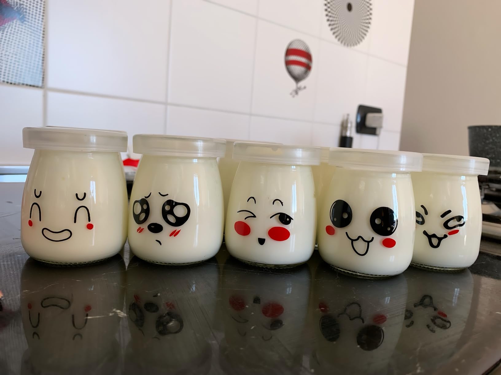 Vasetti Per Yogurt In Vetro Da 200ml - Set Di 9 Con Coperchi Ermetici, Senza BPA - Foto 9