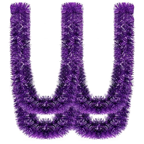 JMBTLUS 16.4 Feet Tinsel Twist Garland Shiny...