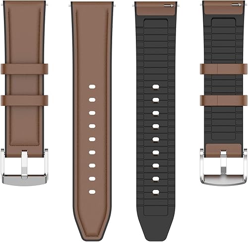 Miniatura 6 de Leather Bands intended for Huawei Watch GT3 46mmGT RunnerGT3 SEGT2 proGT2 46MMBudsWatch 3 ProWatch 3 Wristband Strap Replacement for Garmin
